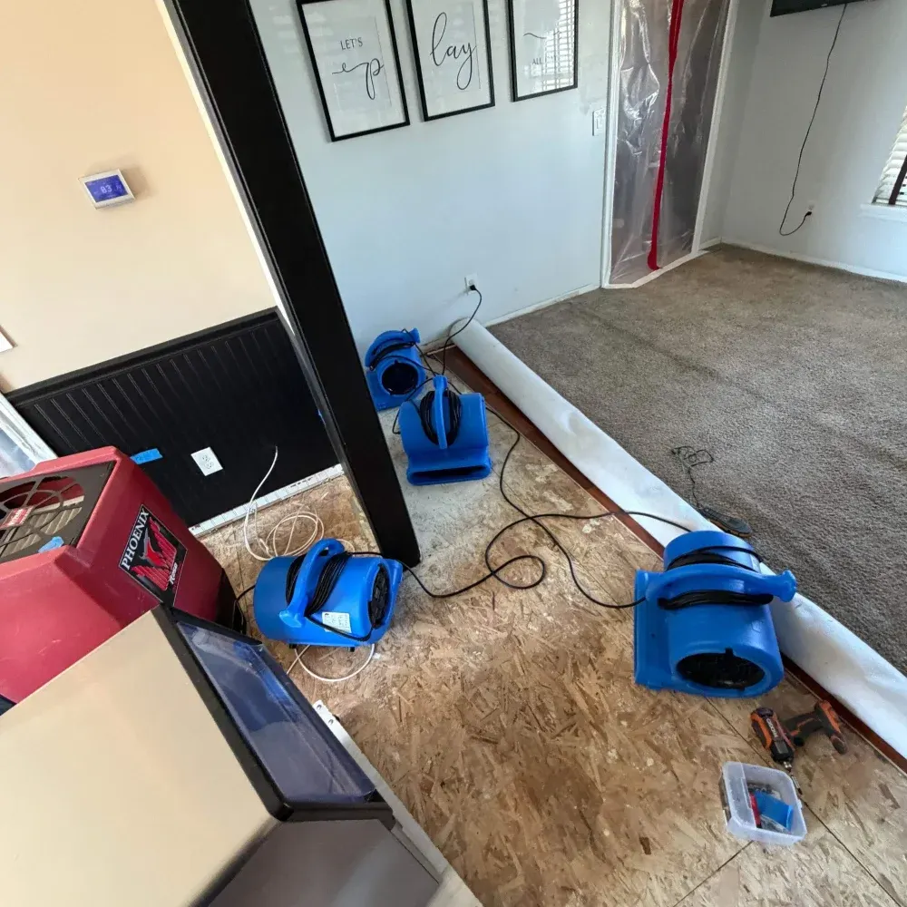 IICRC certified drying setup in Tipton County, IN